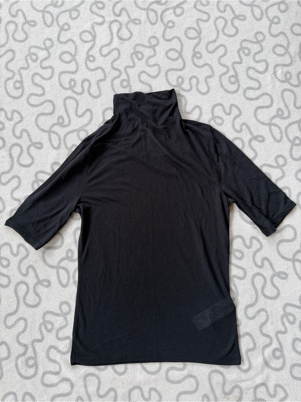 Abercrombie Semi-Sheer Mock Neck Tee